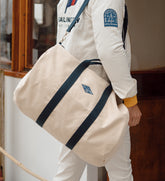 Cruiser Duffle Bag - Navy and Natural